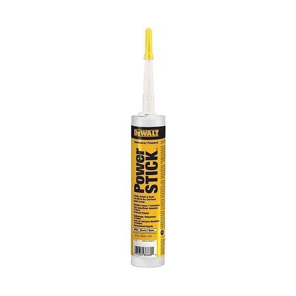 Powers Fasteners Powerstick One-Component Universal Adhesive/Sealant, 10 oz. White, 12PK POW 08166N - main